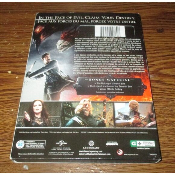 Seventh Son (DVD, 2015, Canadian) w/ slipcover Jeff Bridges Julianne Moore - Picture 2 of 5